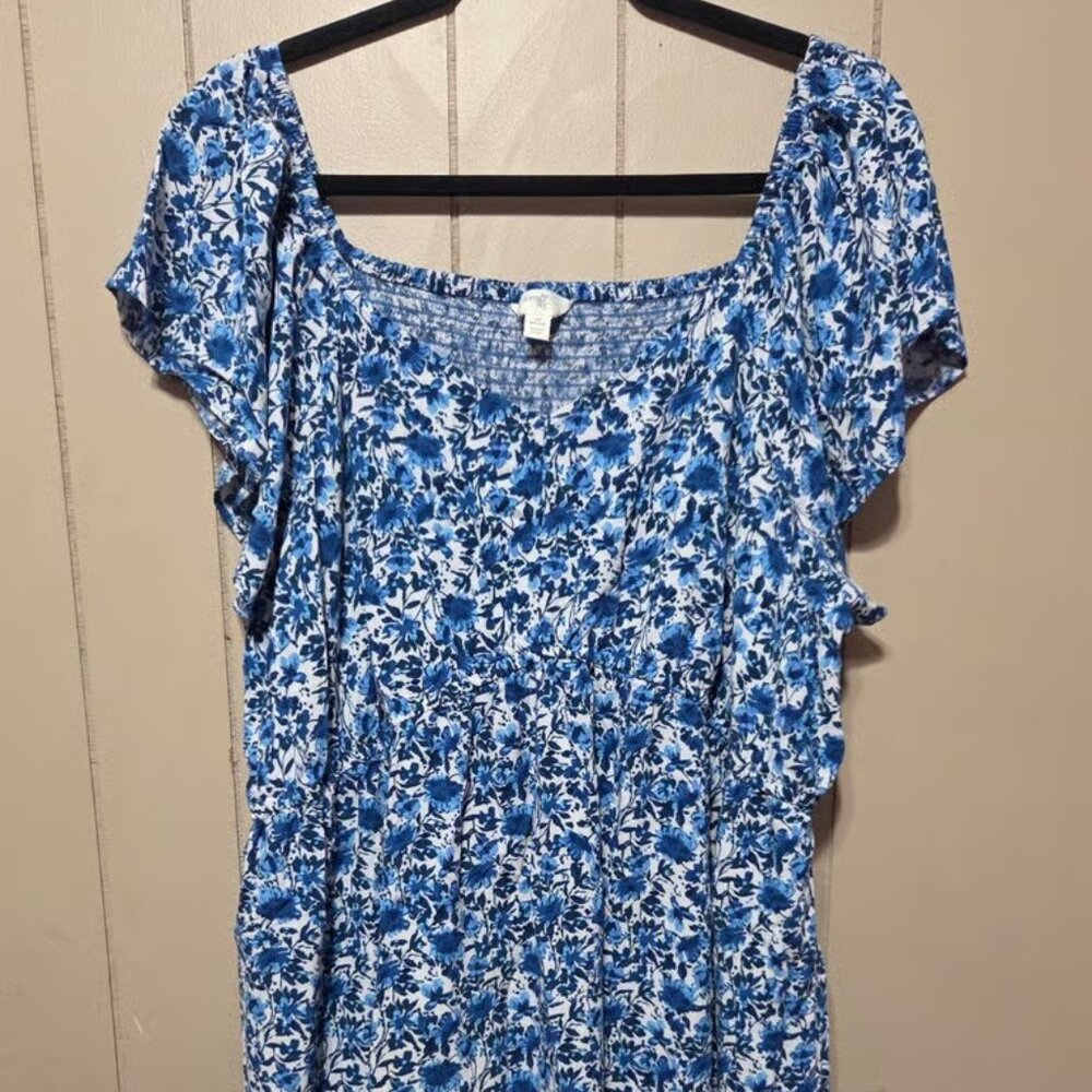 Terra & Sky floral dress - Picture 1 of 4